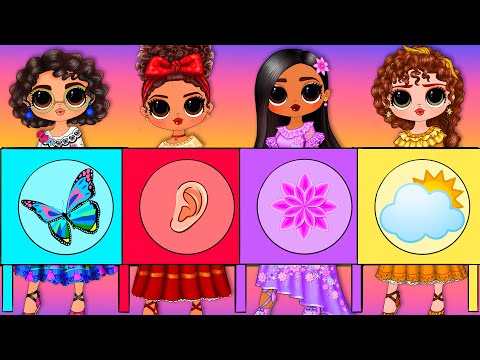 Encanto Mirabel, Isabela, Dolores, Pepa Cambio de Ropa - Manualidades y Muñecas de Papel DIY