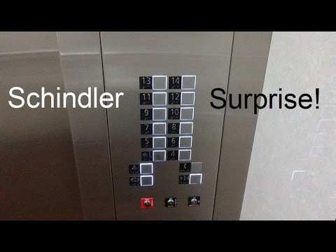 AWESOME!!! Schindler 5500 MRL Traction Elevators at Hampton Inn in Downtown Houston, TX.