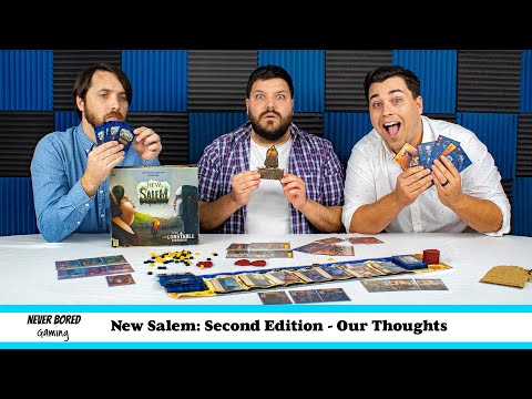 Never Bored Gaming | Our Thoughts | New Salem: 2nd Edition