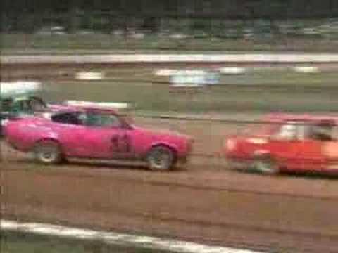 Junior Sedan Crash At Nowra Speedway