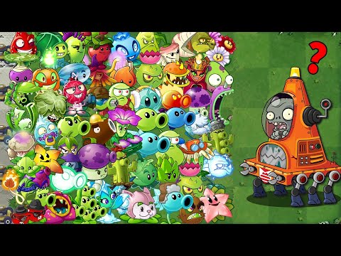 Every Plants Power Up! Vs 999 ROBO-CONE ZOMBIE - PVZ 2