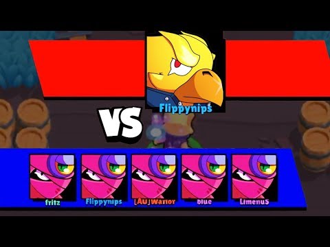 ИГРАЮ ЗА ФЕНИКС ВОРОНА БОССА ПРОТИВ ПЯТИ! БОЛЬШАЯ ИГРА BRAWL STARS