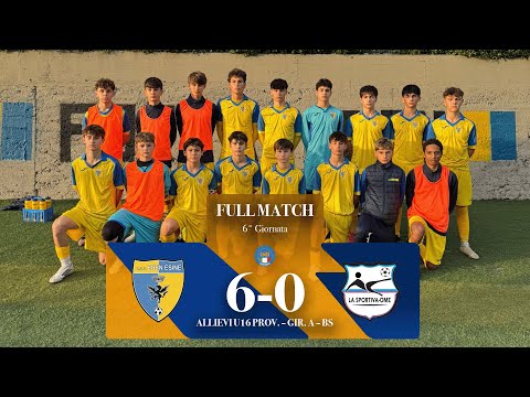 ALLIEVI U16 | Eden Esine - La Sportiva Ome 6-0 | Allievi U16 - Gir. A Brescia | Giornata 6