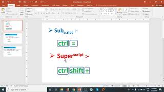 Superscript/Subscript In PowerPoint