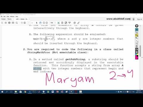 Ju Java Lab 5 Classes String And Math