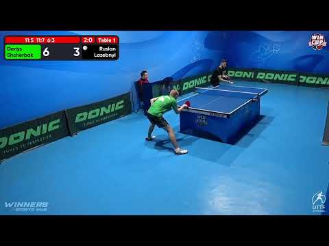 02:00 Denys Shcherbak 3-0 Ruslan Lazebnyi West 7 WIN CUP 15.12.2022 | TABLE TENNIS WINCUP