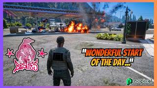 😭BESTIES Try To Stop Hazel From Refueling at Paleto Gas I NoPixel 4.0 GTA RP