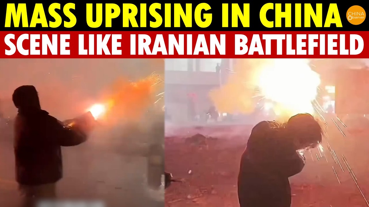 Iranian Rebellion Scene Repeats in China! Thousands Use Fireworks to Repel Police, Change is Coming