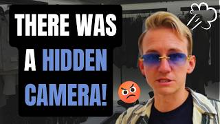 He hid a camera in the dressing room!😱😮📷🎥