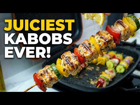 How to Make Juiciest Chicken Kabobs in 15 Mins Prep