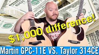 Video thumbnail for Martin GPC-11E VS Taylor 314ce: Can the Martin compete with a guitar that's twice its price? by Alamo Music Center