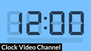 Digital Watch Clock 24 Hour Blue Back #2