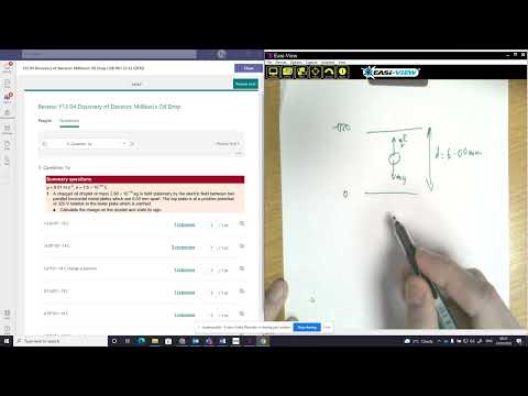 AQA Millikan's Oil drop sum q 01a