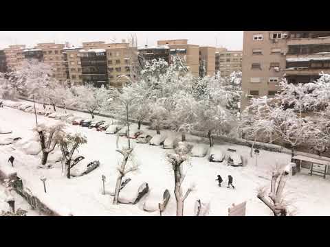 TIMELAPSE Borrasca Filomena desde mi ventana