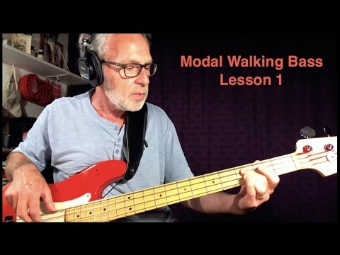 Modal Walking Bass Lesson 1 with George Urbaszek