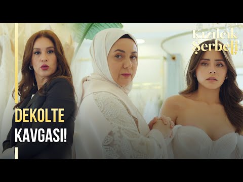 , title : 'Doğa'nın gelinlik alışverinde dekolte kavgası! | Kızılcık Şerbeti 3. Bölüm'