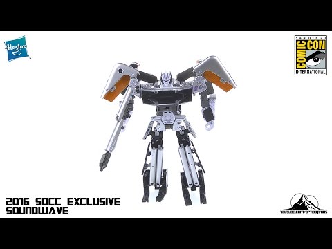 Transformers 2016 SDCC Exclusive Soundwave Video Review