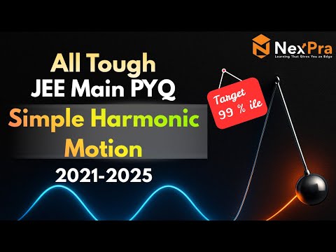 Simple Harmonic Motion JEE Main PYQs (2021–2025) | All Tough SHM Questions | Target 99%ile