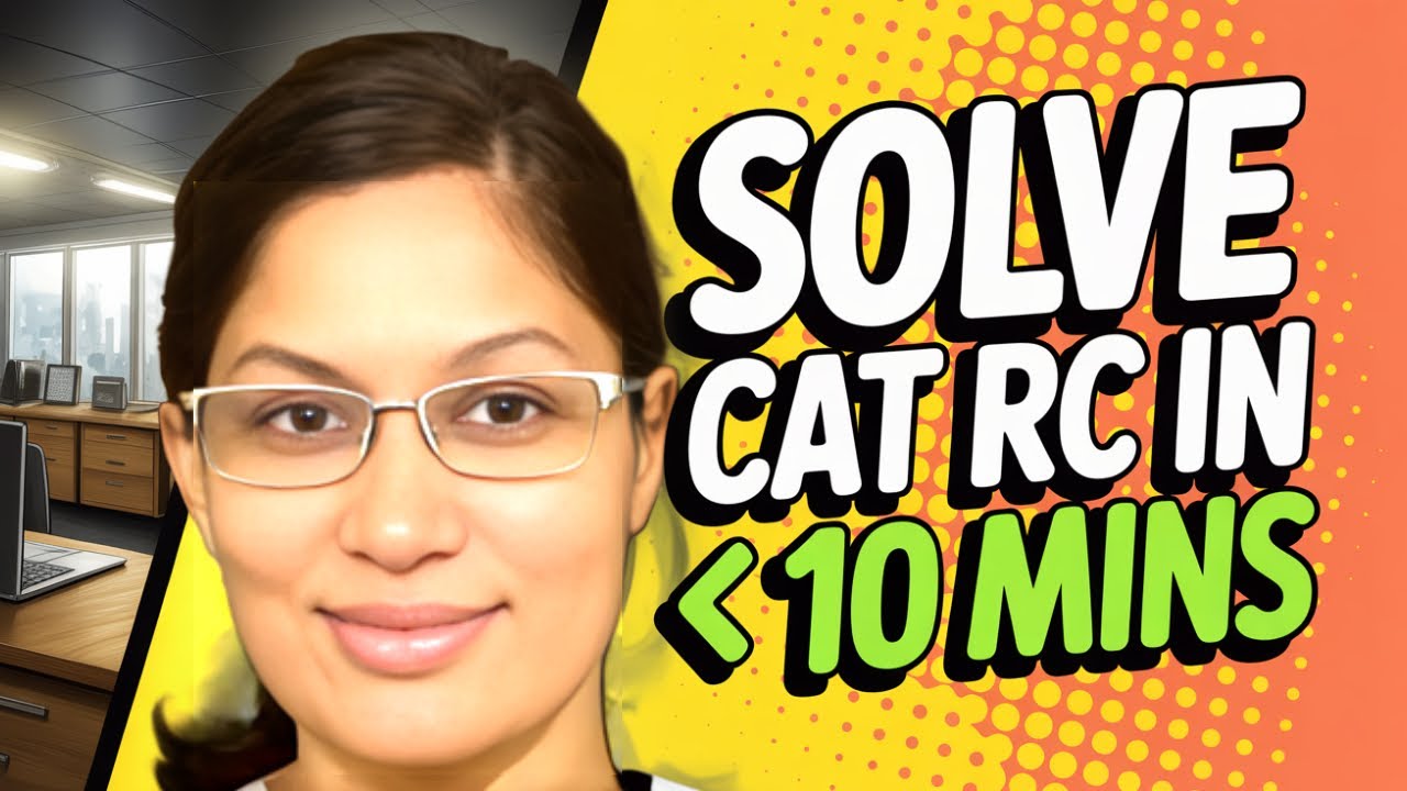 CAT RC Solved in 10 Minutes! Sanjana Mam's Top Tips Revealed