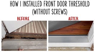 Simple and Easy Replacement of Entry Door Threshold