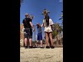 Boy being picked up by Giraffe whilst feeding it!! OMG!! #Shorts
