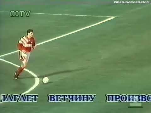 Liga de Campeones 93/94: Lech Poznan 1-5 Spartak Moscú (20/10/1993). Narración en ruso.