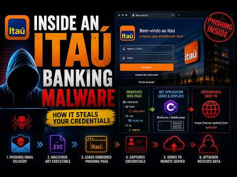 Reverse Engineering an Itaú Banking Phishing Malware | Inside a .NET Credential Stealer