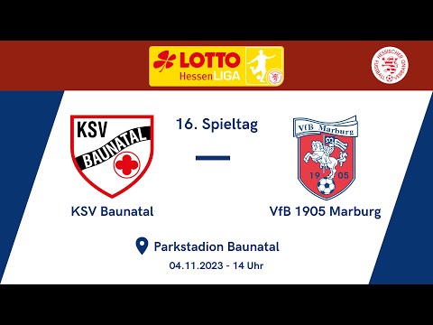 MEG Highlightshow: KSV Baunatal - VfB Marburg | 16. Spieltag LOTTO Hessenliga 23/24