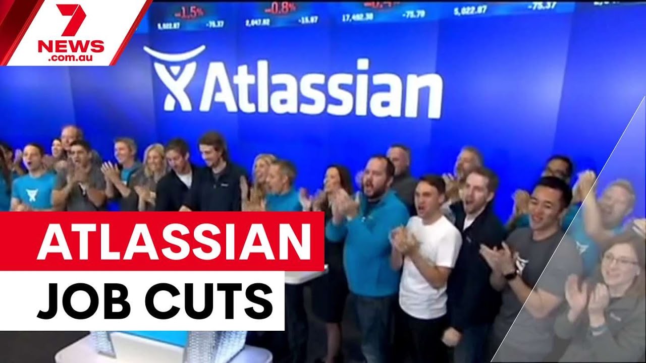 7NEWS coverage of Atlassian's 1,600 job cuts and the CEO's announcement to staff.