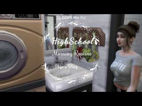 HighSchool Morning Routine/ Skye's Vlog/ Sims4 Vlog