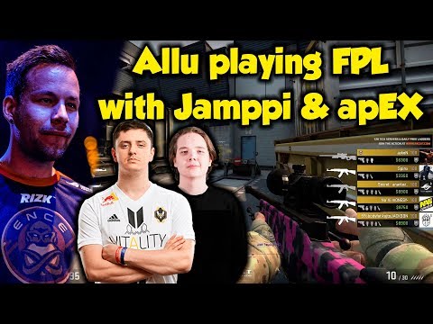 ENCE Allu playing FPL with Jamppi & apEX in Train | CSGO