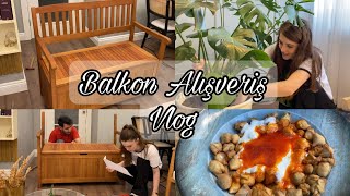 BALKONUMUZU DEKORE EDİYORUZ PART 1| BALKONUMUZA BANK ALDIK| IKEA,BAUHAUS ALIŞVERİŞİ🌻