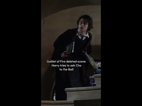 Deleted scene: Harry tries to ask Cho to the Yule Ball #HarryPotter #GobletOfFire #DeletedScene
