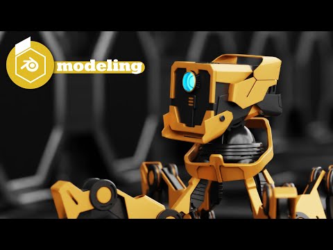 Blender 3.0  spider robot modeling tutorial free download