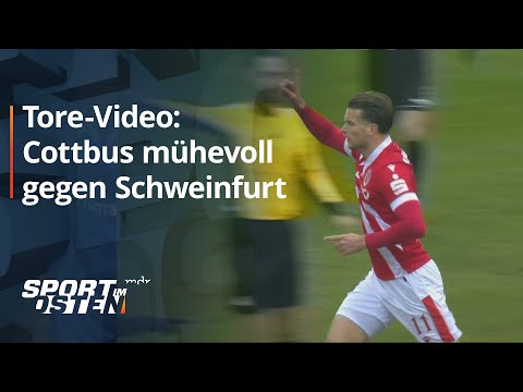 Energie Cottbus müht sich gegen Schlusslicht zum Heimsieg  - die Tore | Sport im Osten | MDR