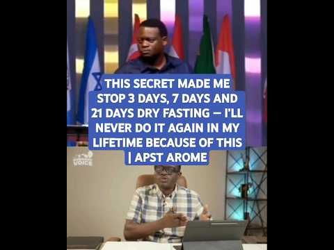 I USED TO FAST FOR 21 DAYS UNTIL THIS HAPPENED — I’LL NEVER DO IT AGAIN | APST AROME