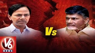 Chandrababu Vs KCR | War of Words between both Chief Ministers | V6 News