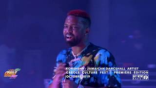 Konshens Jamaican Dancehall Artist Live Performance Créole Culture Fest in Miramar 20 Octobre 2019