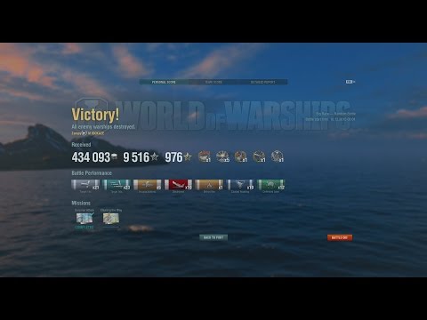 World of Warships - Isokaze 10 Kill 223k DMG Epic Solo Warrior