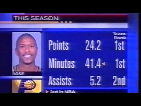 Jalen Rose Pacers 31pts 8rebs 5asts vs Magic (Christmas 2000)