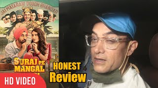 Aamir khan EXCLUSIVE Honest Review on Suraj Pe Mangal Bhari | Fatima Sana Shaikh, Manoj, Diljit