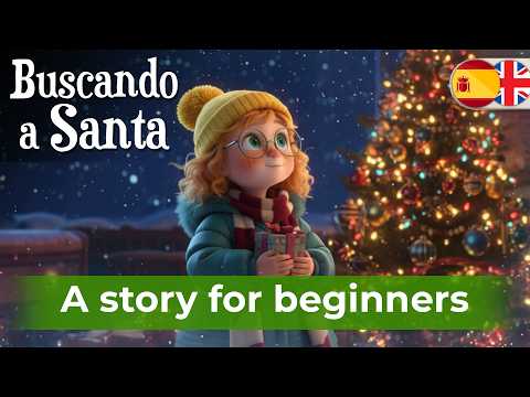 LEARN SPANISH with Christmas Story for beginners (A1-A2) – Buscando a Santa