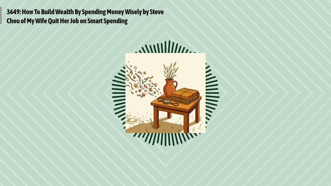3649: How To Build Wealth By Spending Money Wisely by Steve Chou of My Wife Quit Her Job on...