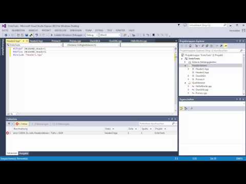 C++ Tutorial [031] - Include Guards / #pragma once GERMAN