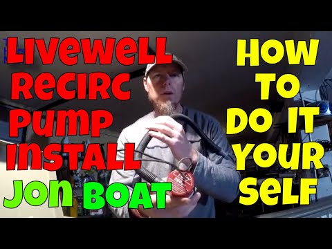 How To Install A Livewell Recirculation Pump In A Jon Boat