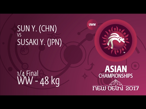 1/4 WW - 48 kg: Y. SUSAKI (JPN) df. Y. SUN (CHN), 9-4