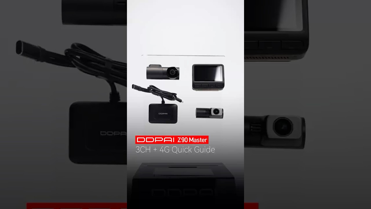 DDPAI Z90 Master | A quick demonstration on how to connect your ultimate 3-channel setup & 4G Module