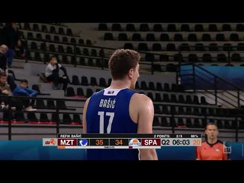 Refik Bašić with a dunk! (MZT Skopje Aerodrom - Spars, 14.3.2019)