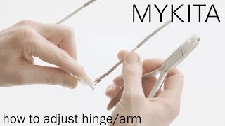 MYKITA Eyewear // How to Adjust Hinge/Arm