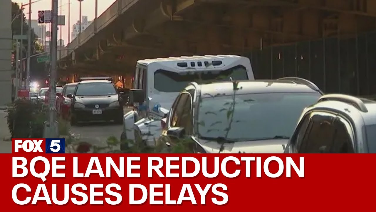 BQE lane reduction causes weekend traffic delays
